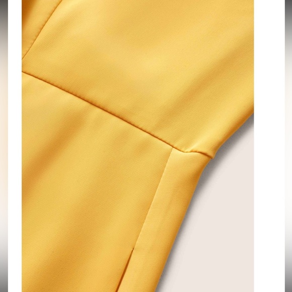 BloomChic Citrus Solid Ruffle Trim Surplice Neck Dress - Picture 5 of 8